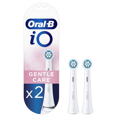 Ricambio per Spazzolino da Denti Elettrico Braun iO Gentle Care 2 szt Bianco