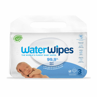 Bustine con Salviette Sterili per Pulire (Pacco) WaterWipes (180 Unità)