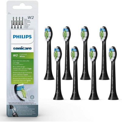 Testina di Ricambio Sonicare W2 Optimal Philips HX6068/13 Nero 8 Unità