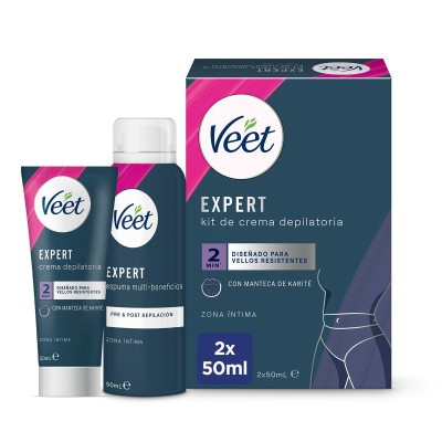 Set per la Cura Personale Veet Expert Depilazione Linea bikini/Zone intime 2 Pezzi