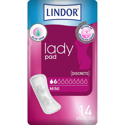 Assorbenti da incontinenza Lindor Lady Pad Mini 14 Unità