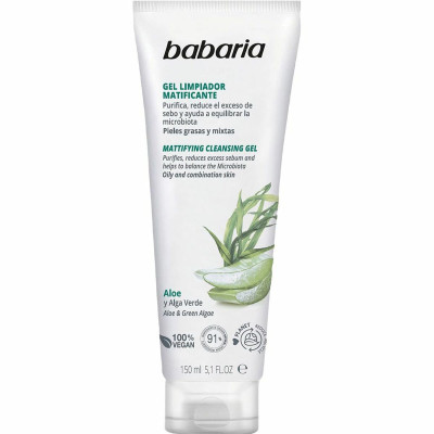 Gel Detergente Viso Babaria Aloe Vera Matificante 150 ml