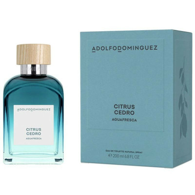 Profumo Uomo Adolfo Dominguez EDT 200 ml Agua Fresca Citrus Cedro