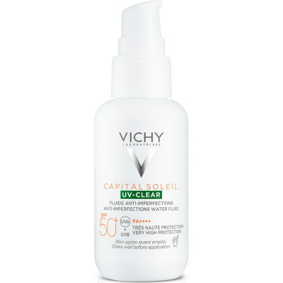 Latte Solare Fluido Vichy Capital Soleil Uv Clear Anti-imperfezioni Spf 50 (40 ml)