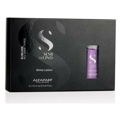 Trattamento per Capelli Protettivo Semi di Lino Sublime Shine Lotion Alfaparf Milano (12 x 13 ml)