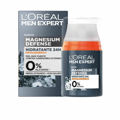 Crema Viso Idratante L'Oreal Make Up Men Expert Magnesium Defense 24 h 50 ml