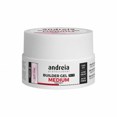 Smalto per unghie in gel Medium Viscosity Andreia Professional Builder Rosa (22 g)