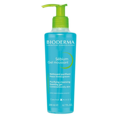 Gel Detergente Viso Bioderma Sebium Moussant