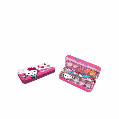 Set di Trucchi per Bambini Hello Kitty Hello Kitty Plumier Alumino Maquillaje 18 Pezzi (18 pcs)