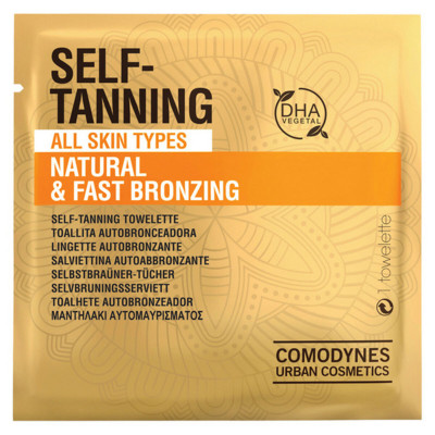 Salviettine Autoabbronzanti Natural & Fast Bronzing Comodynes Tanning