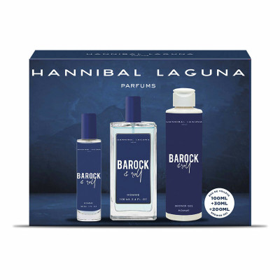 Cofanetto Profumo Uomo Hannibal Laguna Barock & Roll 3 Pezzi