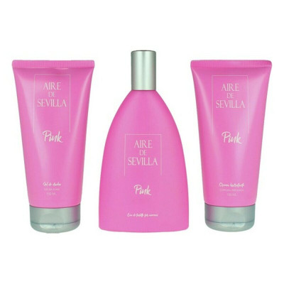 Cofanetto Profumo Donna Pink Aire Sevilla EDT (3 pcs) (3 pcs)