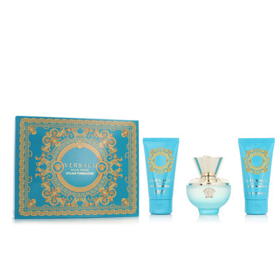 Cofanetto Profumo Donna Versace EDT Dylan Turquoise 3 Pezzi