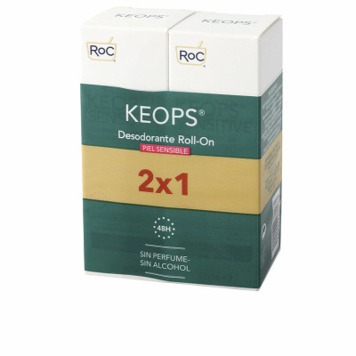 Deodorante Roll-on Roc Keops 2 x 30 ml Pelle sensibile