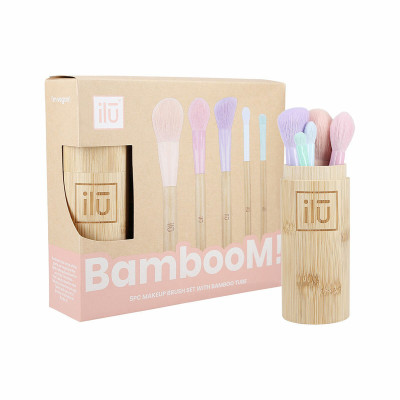 Set di Pennelli per il Trucco Ilū Bamboom Lote Multicolore 6 Pezzi