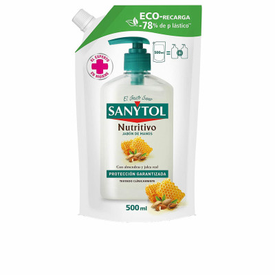 Sapone per le Mani Sanytol 500 ml Antibatterico Nutrire Ricarica