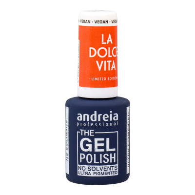 Smalto per unghie in gel Andreia La Dolce Vita DV6 Orange 10,5 ml