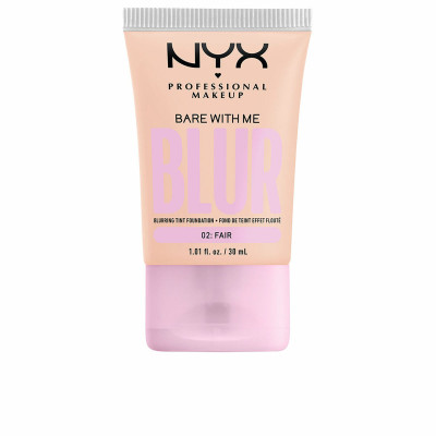 Base per Trucco Fluida NYX Bare With Me Blur Nº 02 Fair 30 ml