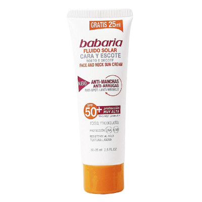 Protezione Solare Viso SOLAR ADN SENSITIVE Babaria Spf 50 (75 ml) (Unisex) (75 ml)