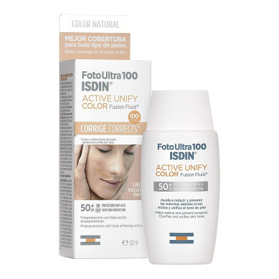 Protezione Solare Colorata Isdin Foto Ultra Active Unify SPF 50+ 50 ml