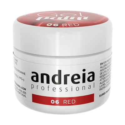 Smalto per unghie in gel Andreia Gel Paint 4 ml Rosso Nº 06