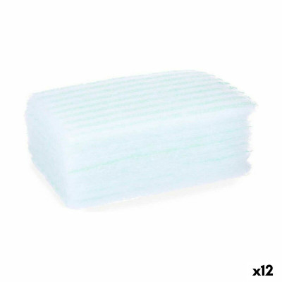 Spugna per il Corpo Sapone Azzurro Bianco 19,5 x 12 x 1,5 cm (12 Unità)