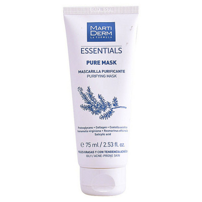 Maschera Purificante Essentials Martiderm Puremask Oily (75 ml) Maschera detergente Bianco (1 Unità)