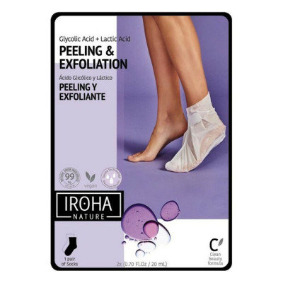 Calzini Idratanti Peeling and Exfoliation Lavender Iroha IN/FOOT-3 (1 Unità)