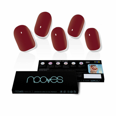 Unghie Finte Nooves Midnight rain Gel Autoadesive Rosso