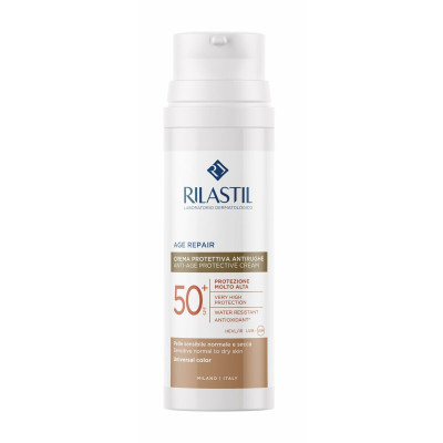 Protezione Solare Colorata Rilastil Age Repair SPF 50+ 50 ml Antietà