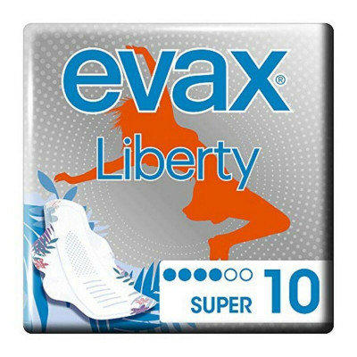 Assorbenti Super con Ali Liberty Evax Liberty (10 uds) 10 Unità