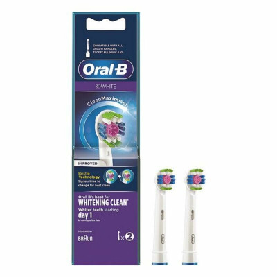 Testina di Ricambio 3D White Whitening Clean Oral-B D White Whitening Clean (2 pcs) 2 Unità