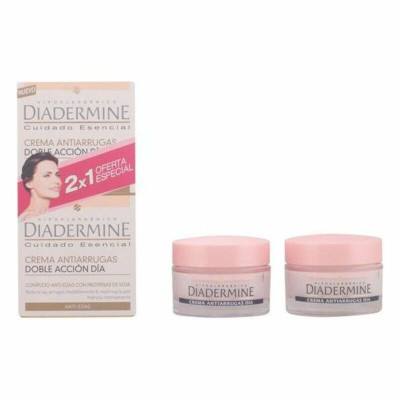 Cofanetto Cosmetica Donna Diadermine Antiwrink (2 pcs) Crema Bianco