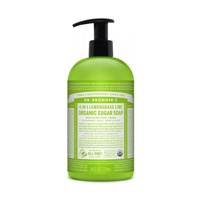 Sapone Liquido Dr Bronner's Lemongrass Lime 710 ml